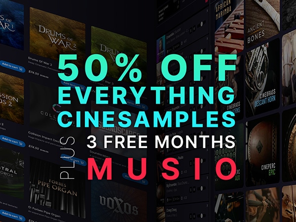 【期間限定】Cinesamples全商品半額セール開催中！