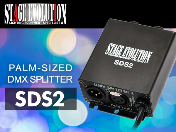 The 2-channel DMX splitter "SDS2" is in stock!