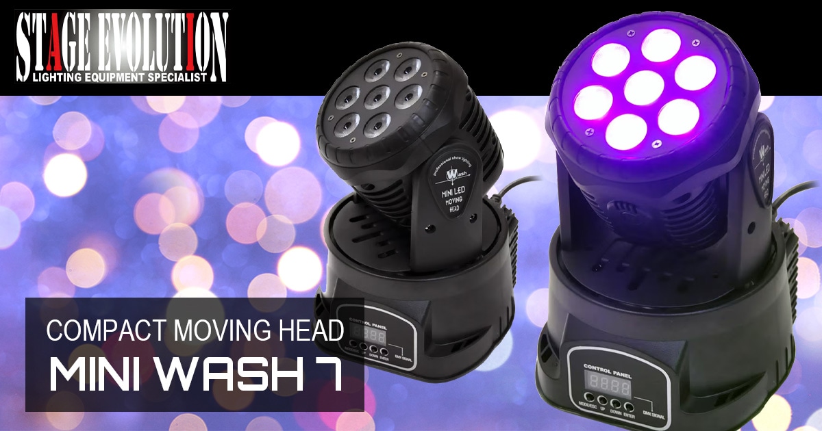 STAGE EVOLUTIONより、ムービングヘッド「MINI WASH 7」新発売