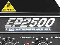 BEHRINGERパワーアンプEP1500・EP2500が台数限定特価 !
