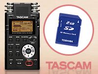 TASCAM DRシリーズにSDカード1枚オマケキャンペーン !