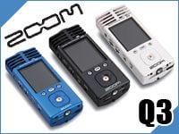 ハンディ・ビデオレコーダーZOOM「Q3」にNEWカラーが登場 !