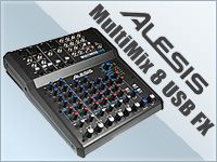 デジタルエフェクト搭載、ALESIS「MultiMix 8 USB FX」発売!