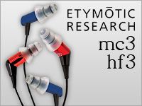 iPhone対応リモコン搭載イヤホンETYMOTIC RESEARCH「mc3」「hf3」が発売！