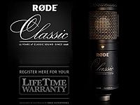 RODEのフラッグシップモデルCLASSICIIに限定モデル登場！
