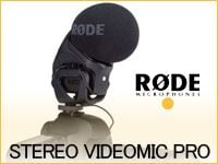 RODEからビデオ・カメラ用コンデンサーマイクSTEREO VIDEOMIC PROが新登場！