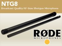 RODEの新しいショットガンマイクNTG8が入荷しました！