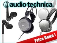 AUDIO TECHNICAの売れ筋ヘッドホン・イヤホン、3アイテムを数量限定特価！