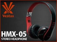 VESTAXより、折り畳み式ポータブルヘッドホン「HMX-05」が発売されます。
