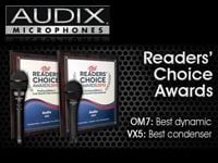 AUDIXのマイクが2012年ベストマイク賞を受賞！
