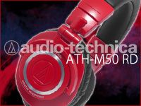 AUDIO TECHNICAの定番モニターヘッドホン「ATH-M50」に限定カラー「RED」が登場！