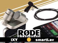 iPhone/iPadが高性能フィールドレコーダーに変身！RODE iXY、smartLav登場。