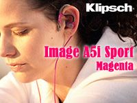 KLIPSCHのスポーツ対応イヤホン「Image A5i Sport」に、新色マゼンタが登場！