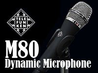 コンデンサーに迫る質感を実現したダイナミック・マイク「TELEFUNKEN / M80」
