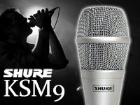 SHUREのハンドヘルド型コンデンサーマイクKSM9 SLを値下げしました。