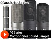AUDIO TECHNICAスタジオマイク「40シリーズ」の音源掲載