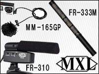 MXLからビデオマイク、ガンマイク、GoPro用マイク入荷