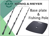 K&M 定番ベースプレート、フィッシングポールが入荷！