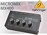 BEHRINGERの4chラインミキサー「MX400 MICROMIX」が入荷！