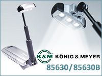 K&Mの譜面台ライト「85630」好評発売中！