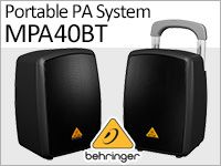 BEHRINGERのポータブルPA「MPA40BT」「MPA40BT PRO」が入荷！