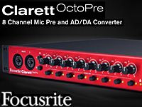Focusriteからマイクプリアンプ「Clarett Octopre」発売！