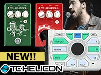 TC HELICONのボーカルエフェクター新製品を販売開始！