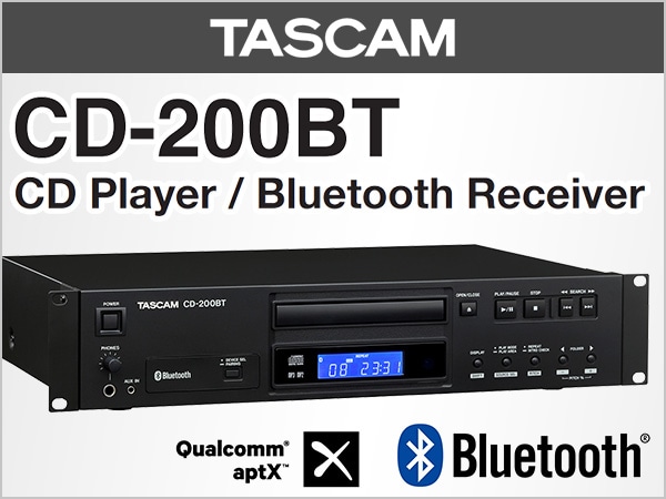 TASCAM業務用CDプレーヤー「CD-200BT」販売再開！