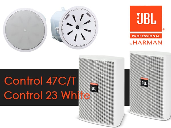 JBLの設備用スピーカーControl 23 WhiteとControl 47C/Tを特価販売中！