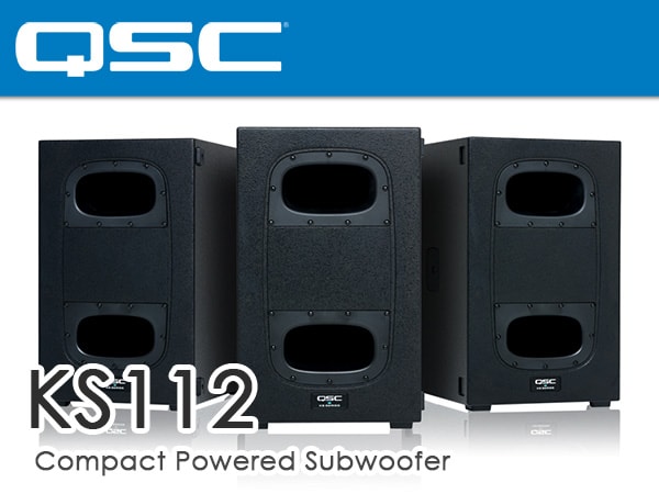 QSC社よりコンパクトなパワード・サブウーハーKS112が新登場