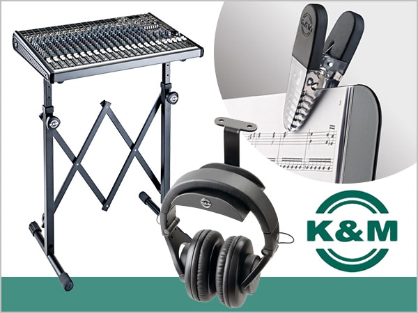 世界屈指のスタンドメーカーK&M新製品続々入荷！