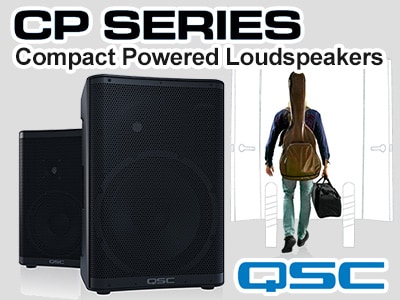 QSC新パワード・スピーカー CP12、CP8入荷!!