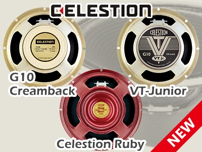 CELESTIONギターアンプ用スピーカー新商品登場!!