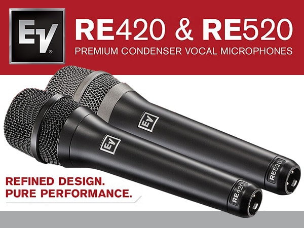 ハンド型コンデンサーマイクRE420/RE450新発売！