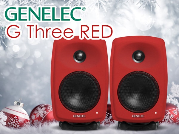Christmas edition of the GENELEC / G Three Red studio monitor is now available!!