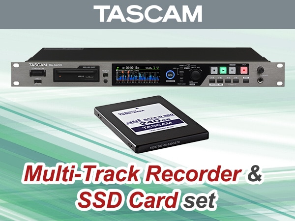 TASCAM Multi-Track Recorder & SSD Card set sales begins!!