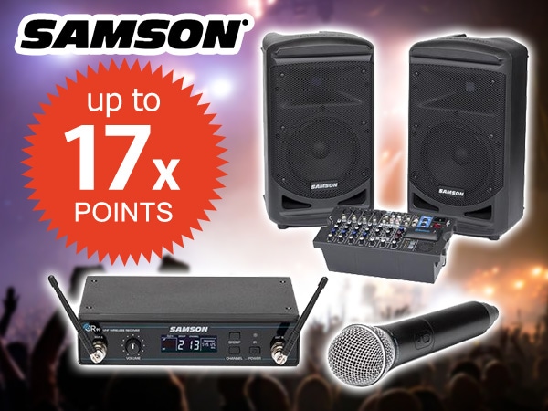 Coupon to earn up to up to 17% points on all SAMSON Products.