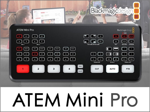 [DTMニュース]Blackmagic Designよりライブプロダクション・スイッチャー「ATEM Mini Pro」がリリース！