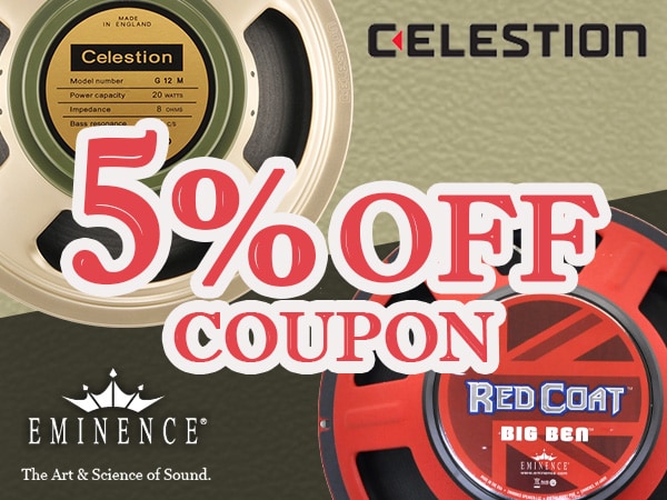 [Sound Quality Enhancement Campaign] Up to 5% OFF CELESTION, EMINENCE!