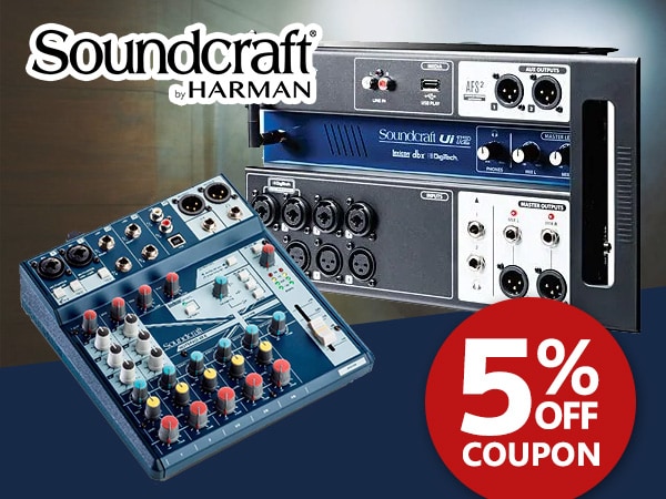 Soundcraft mixer 5% OFF coupon!