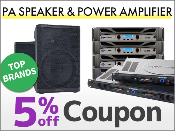 [Event Support] Up to 5% OFF PA Speakers & Power Amplifiers!