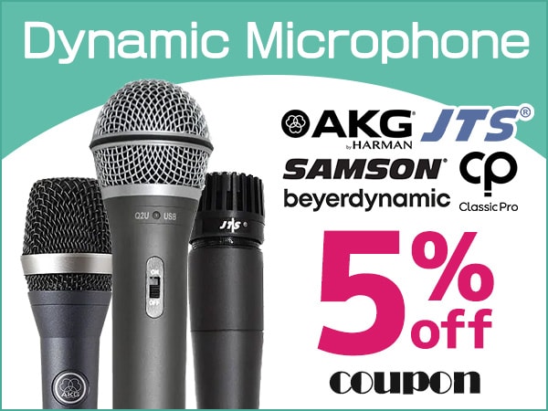 Coupon for up to 5% off Popular Brand Dynamic Microphone!