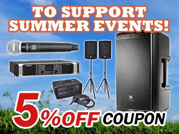 Period Extended!! Coupon for 5% OFF to support Summer PA events!!