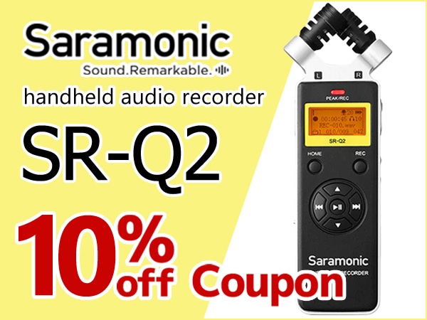 10% OFF Coupon for Saramonic Handy Recorder