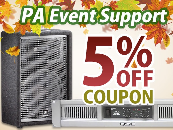 Up to a 15% reduction in price! Autumn PA support 5% OFF coupon period extension !!