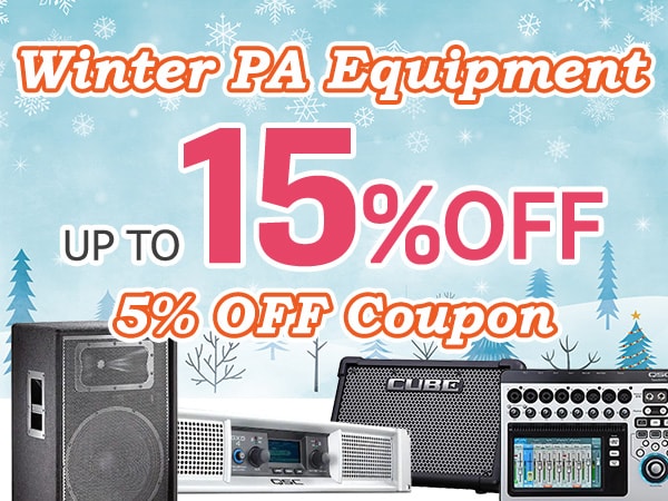 Up to 15% reduction! Winter PA equipment 5% OFF coupon!!