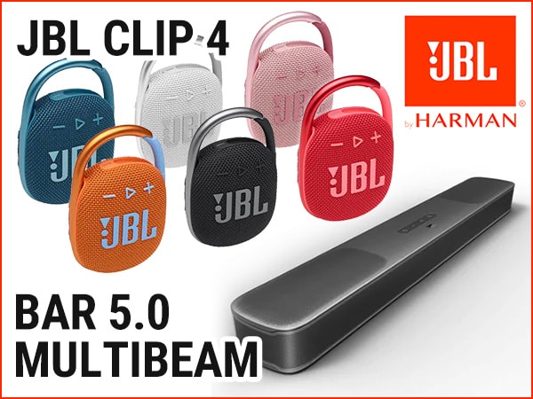 JBL's hot new CLIP4 and Bar 5.0 MultiBeam are here!!