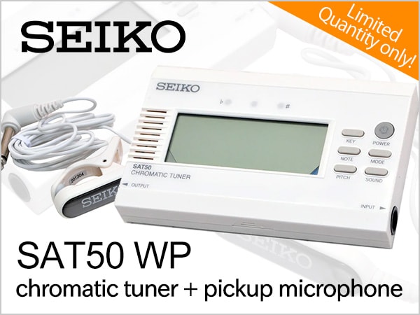 Bargain item arrival] SEIKO SAT50 WP chromatic tuner + pickup  microphone｜Sound House