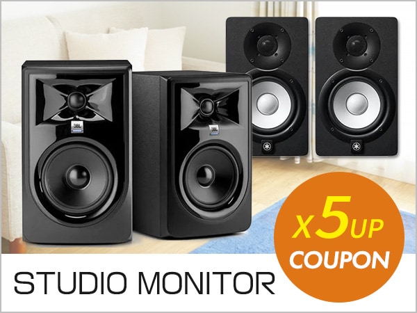 Enjoy High-Quality Sound ♪ 5% OFF Coupon For Our Best-selling Studio Monitors!!
