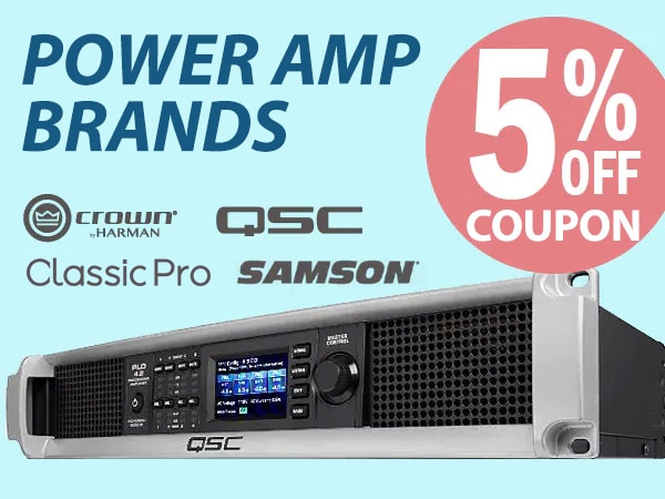 5% OFF Coupon For Popular Power Amplifiers!!
